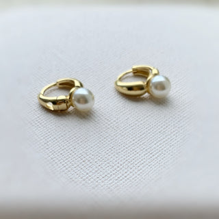 Simple pearl wedding earrings bridesmaid jewelry free travel jewelry case gift box