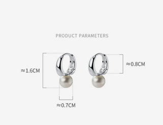 Simple Pearl Drop Earrings Choose Gold Filled or Sterling Silver